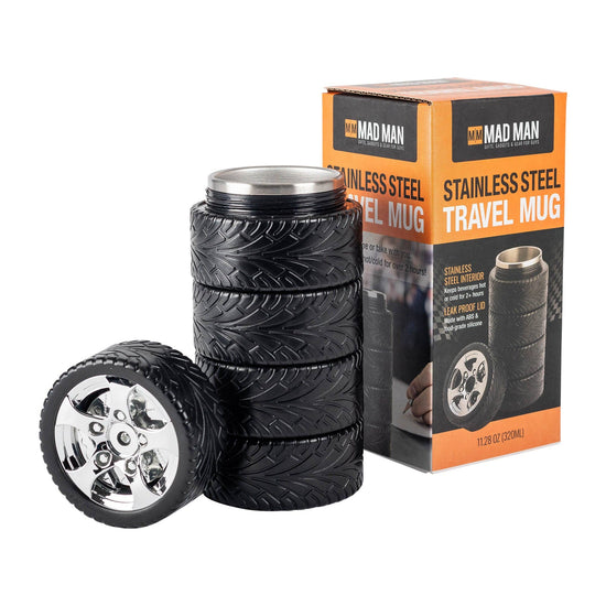 Load image into Gallery viewer, Stainless Steel Tire Travel Mug
