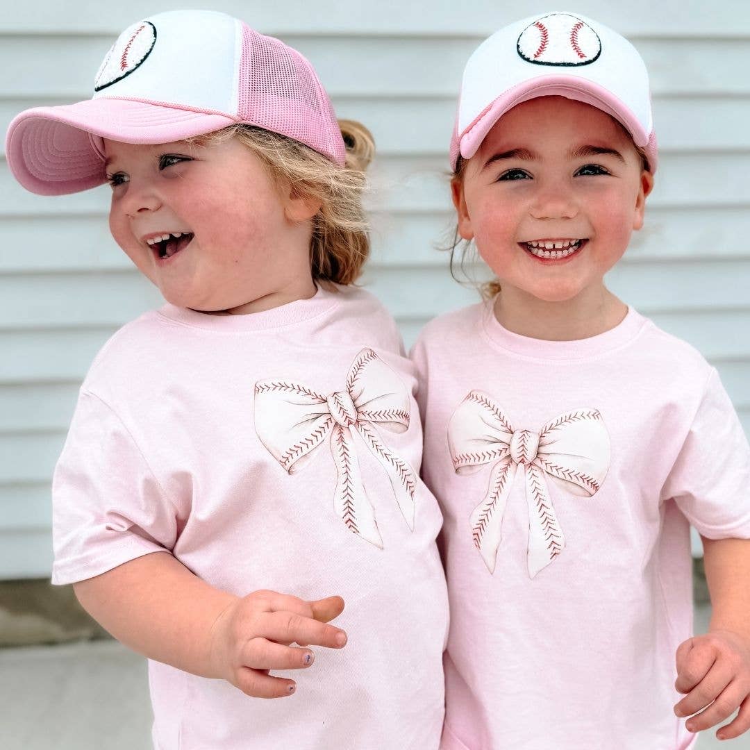 Baseball Bow Short Sleeve T-Shirt