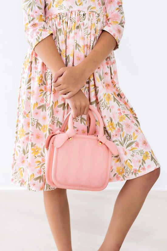 Load image into Gallery viewer, Pretty Peachy Twirl Dress
