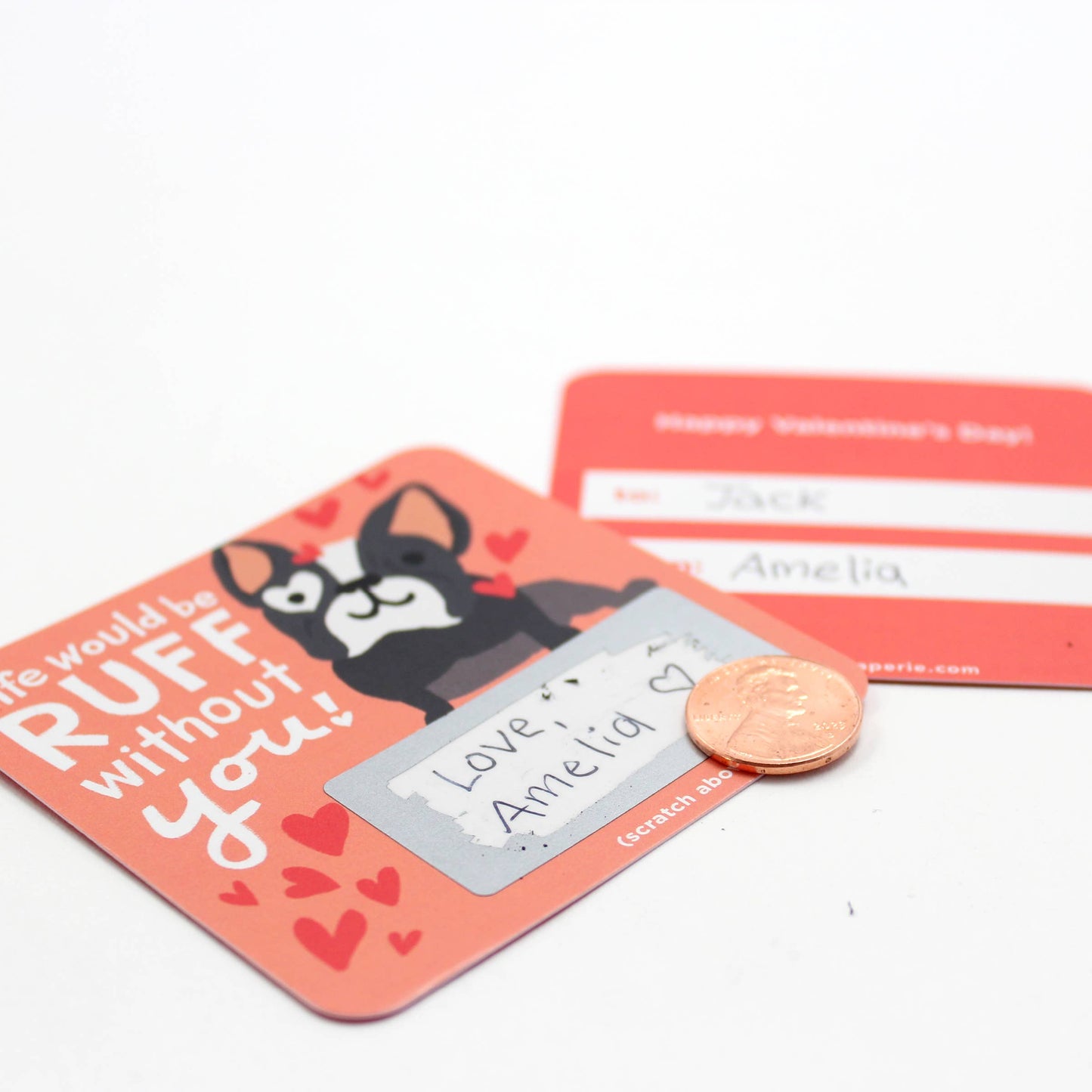 Scratch-off Valentines - Animal Puns