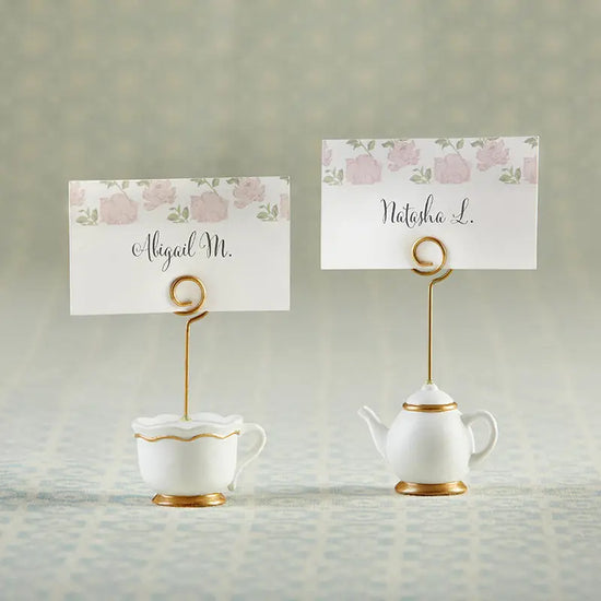 Tea Time Whimsy Place Card Holder (set of 6)