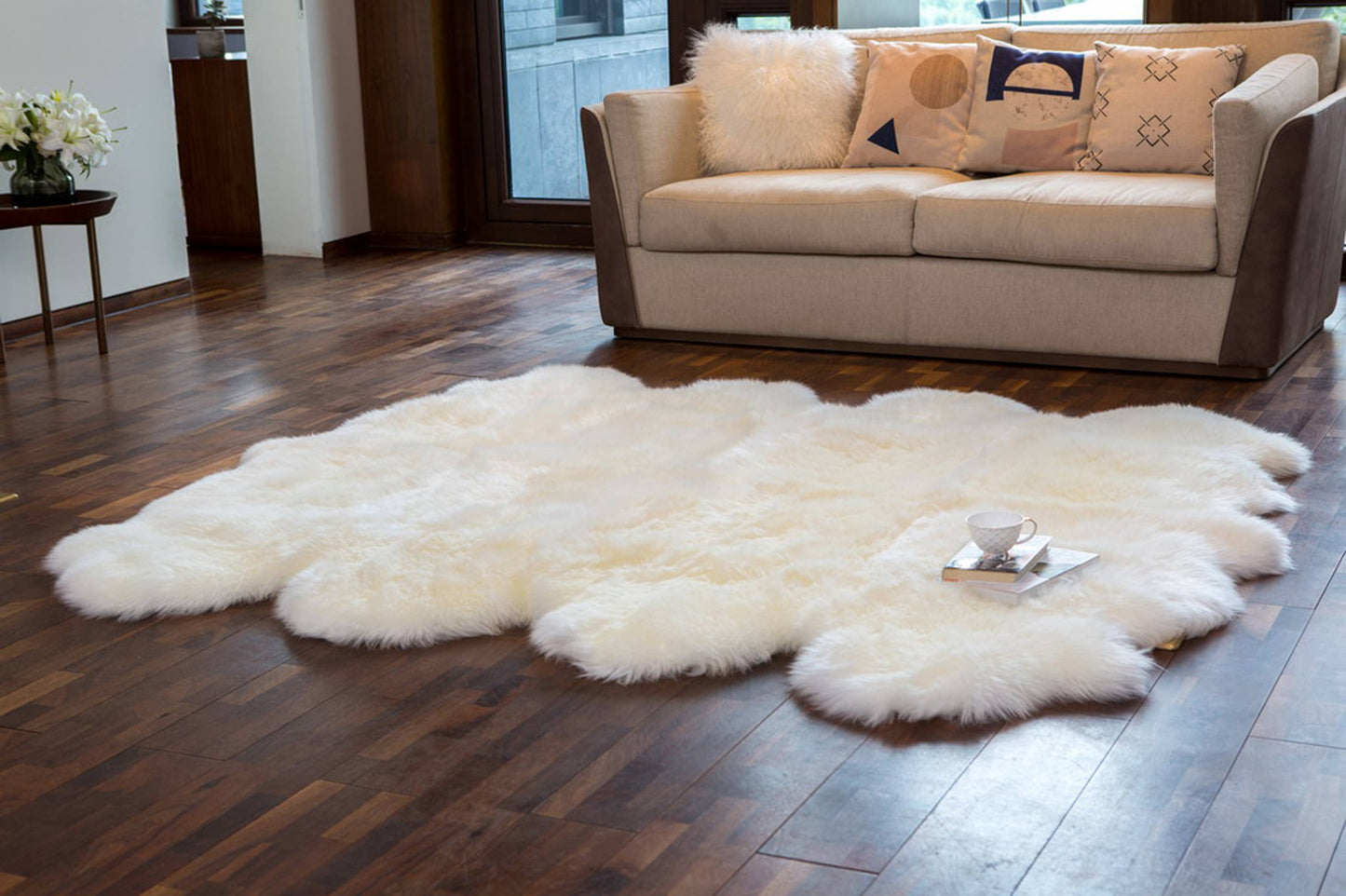 Sheepskin Rug: Ivory / Single (2'x3')