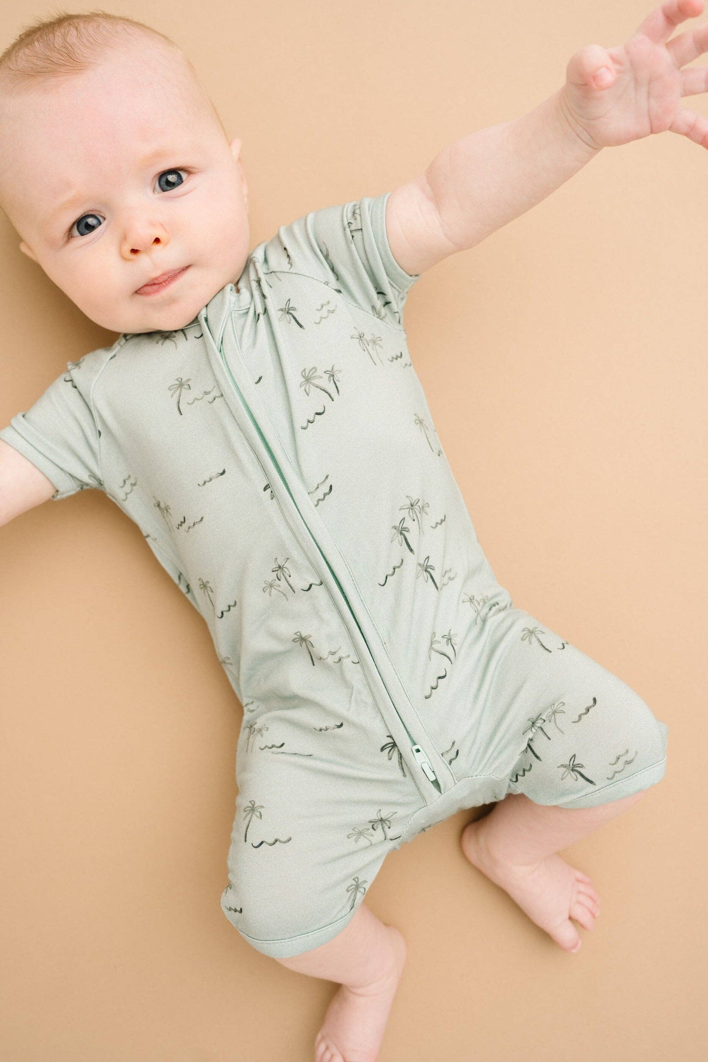 Palm Breeze Bamboo Short Romper