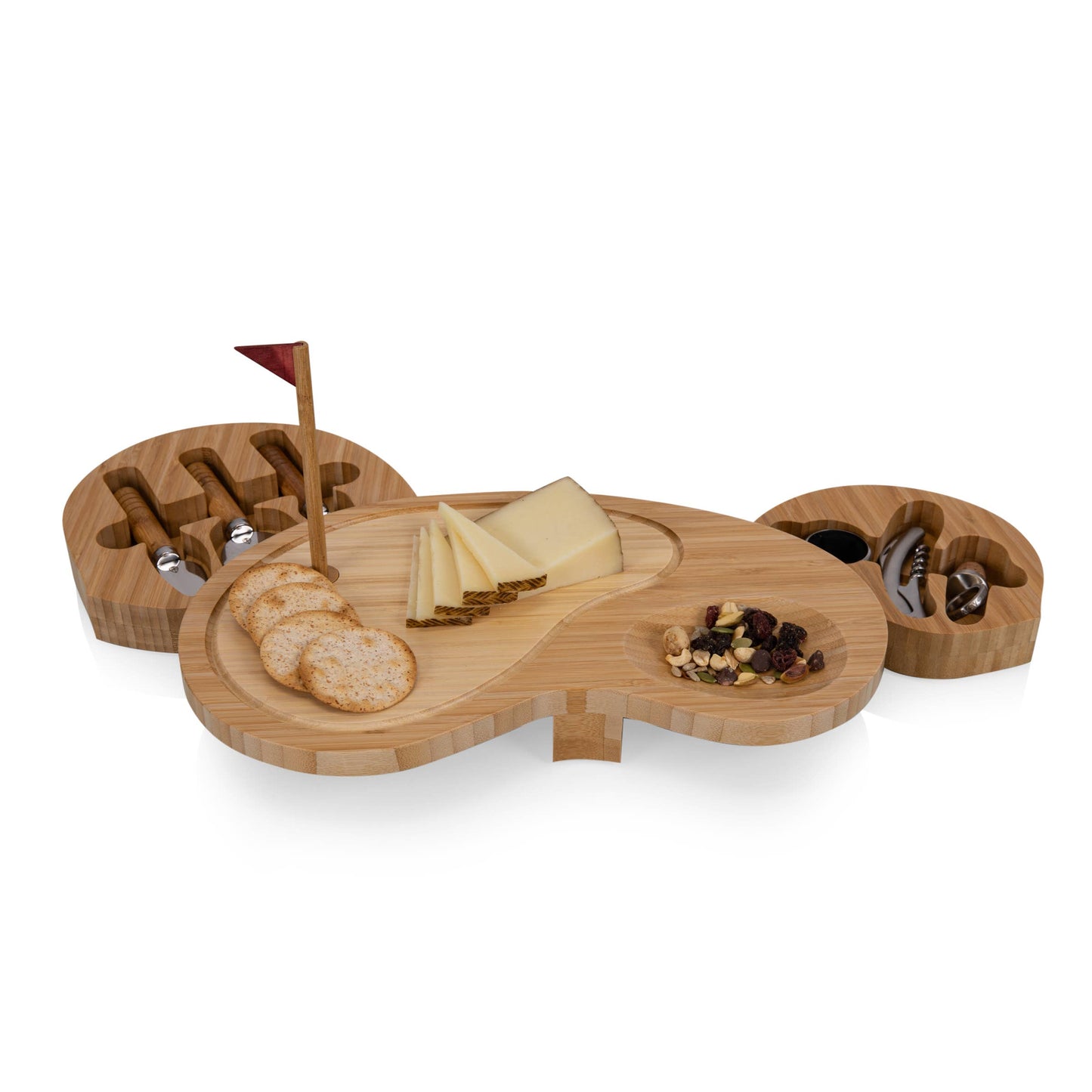 Sand Trap Golf Cheese Cutting Board & Tool Set - Core: Bamboo