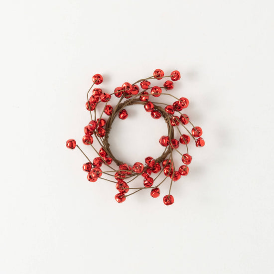 Red Jingle Bell Accent Ring 4.5"