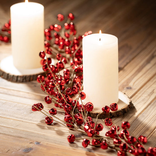 Load image into Gallery viewer, Red Jingle Bell Garland
