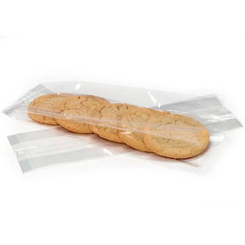Clear 1.2 Mil Gusset Cellophane Bags: 100 Pack / 5x2.5x11" / Clear