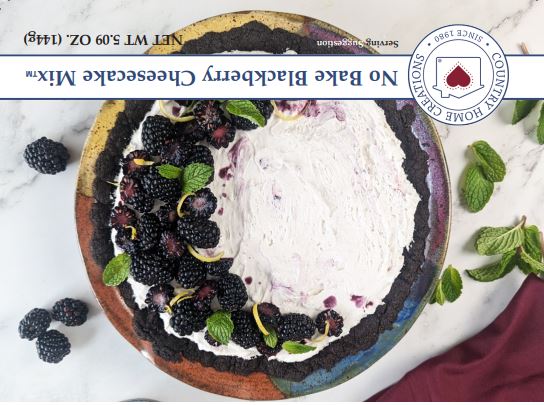 No-Bake Blackberry Cheesecake