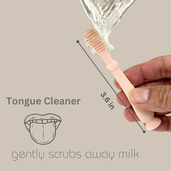 Load image into Gallery viewer, Baby Finger Toothbrush &amp;amp; Tongue Cleaner Oral Set 3m+ (Blush)
