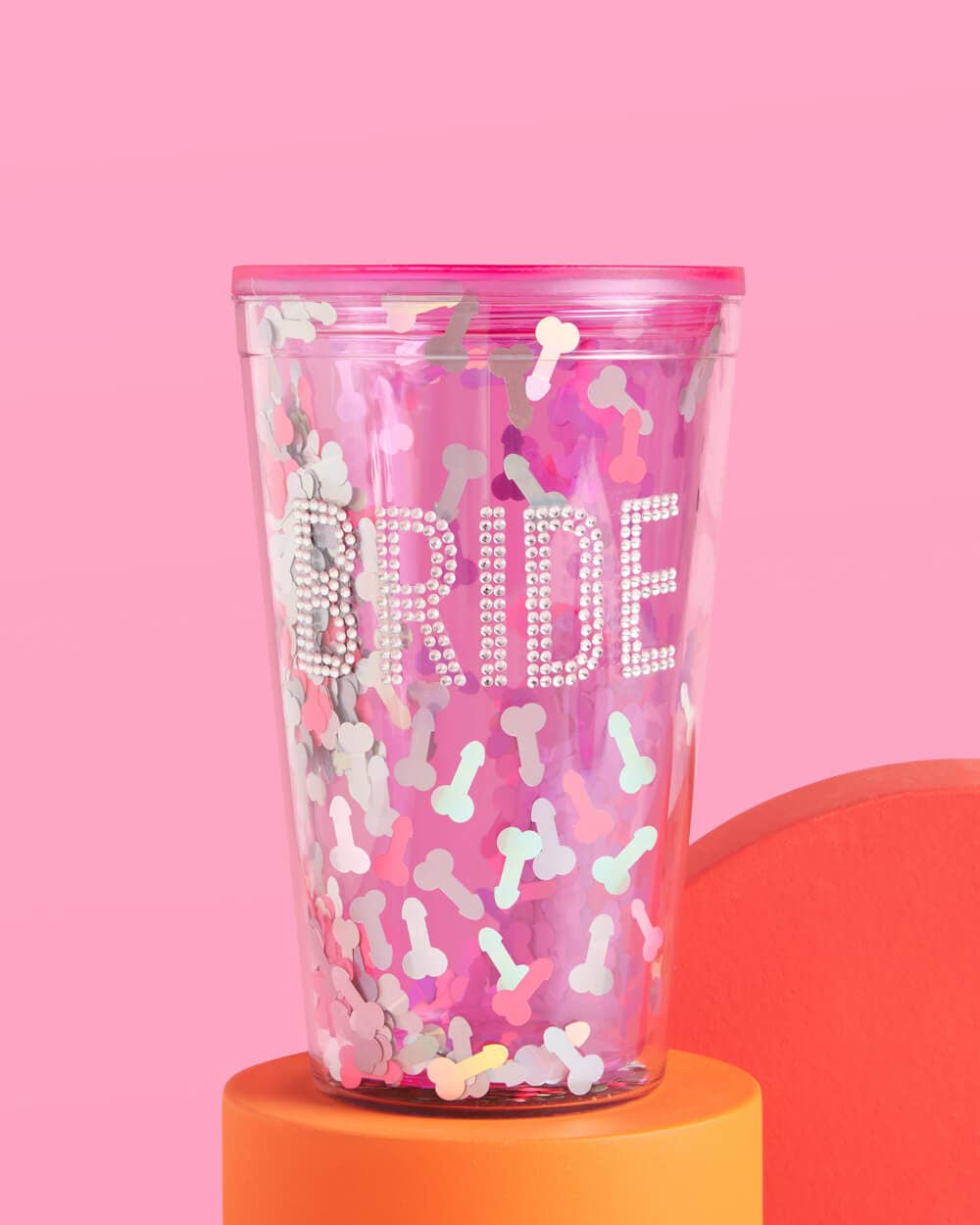 Bride Rhinestone Tumbler, Reusable Bach Party Cup