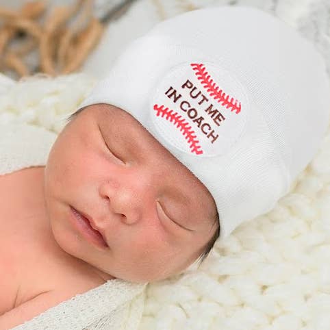 Put Me In Coach Baby Baseball Hat