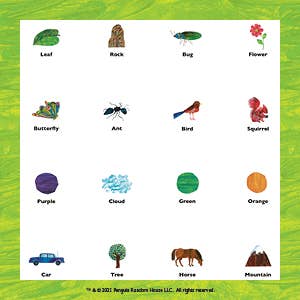 Very Hungry Caterpillar Travel Bingo Game