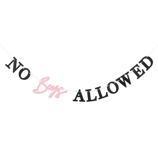 No Boys Allowed Banner