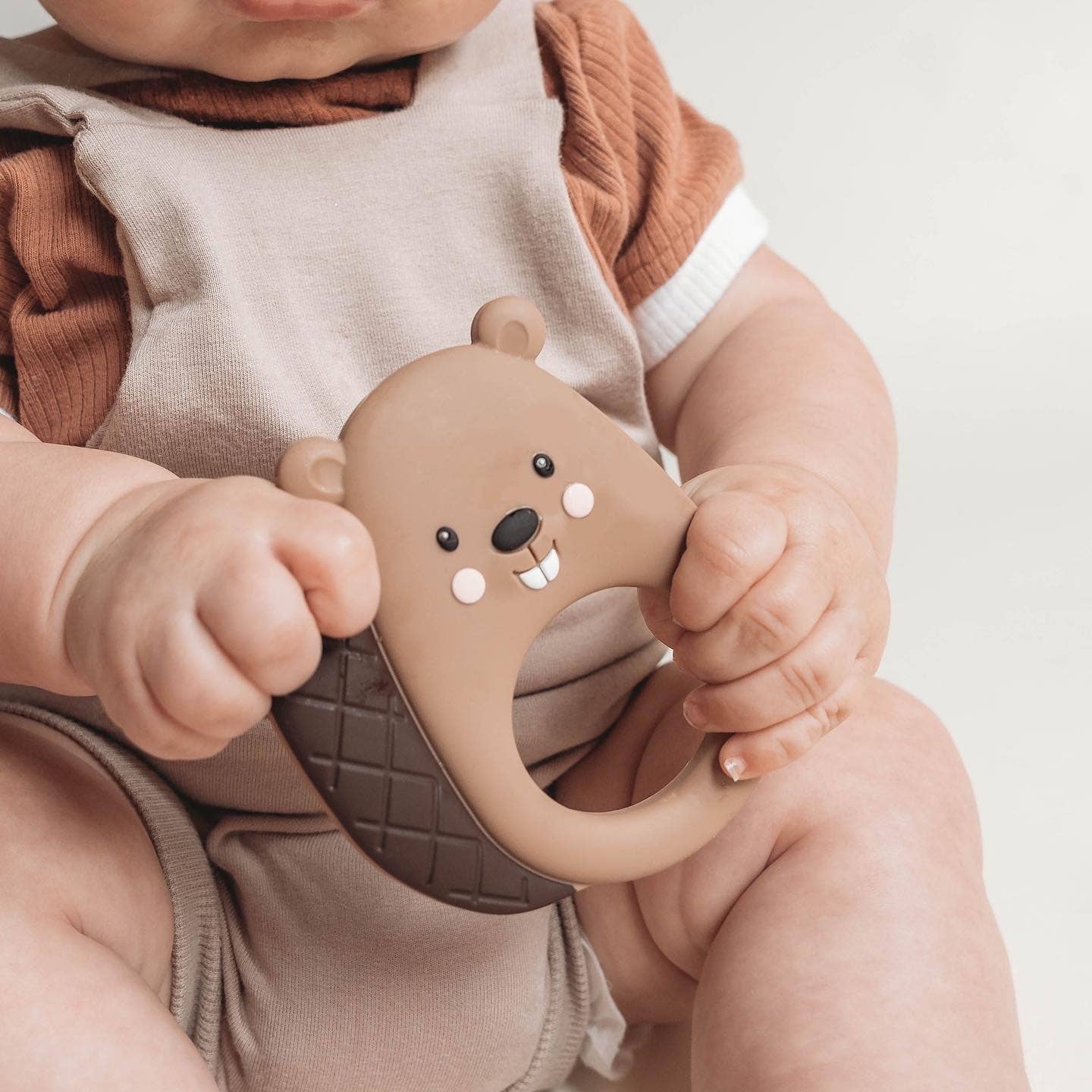 Brown Beaver Teether