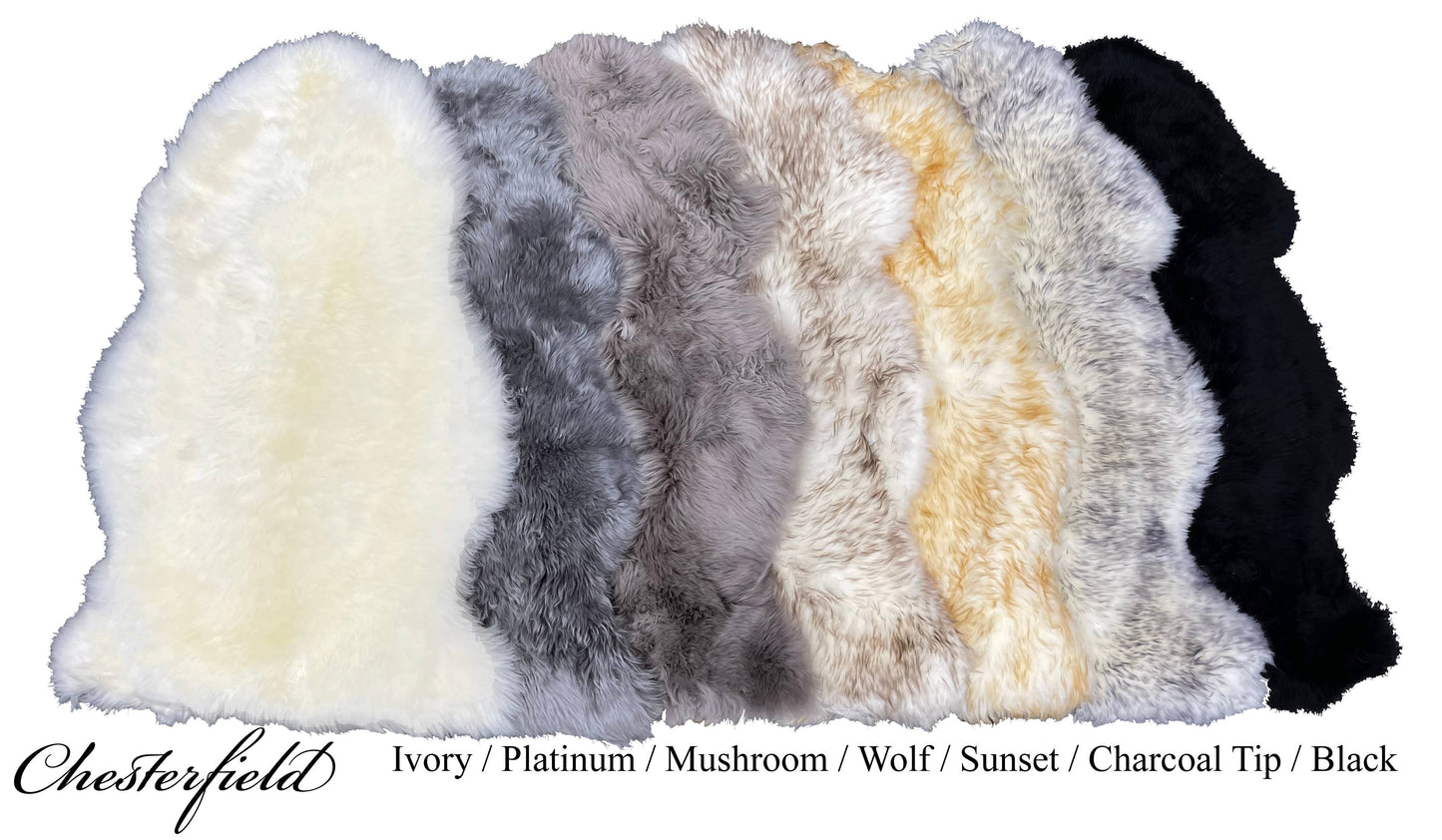 Sheepskin Rug: Ivory / Single (2'x3')