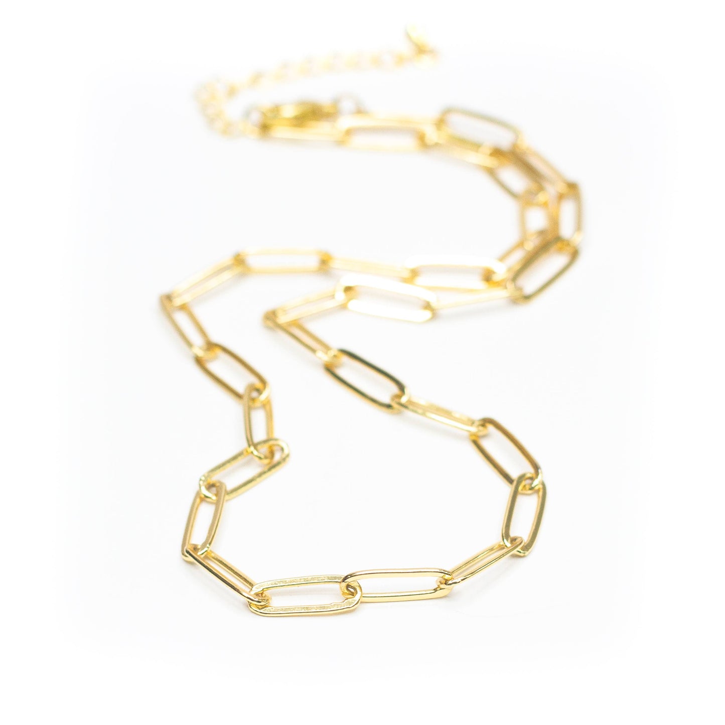 Paperclip Chainlink Necklace: Large