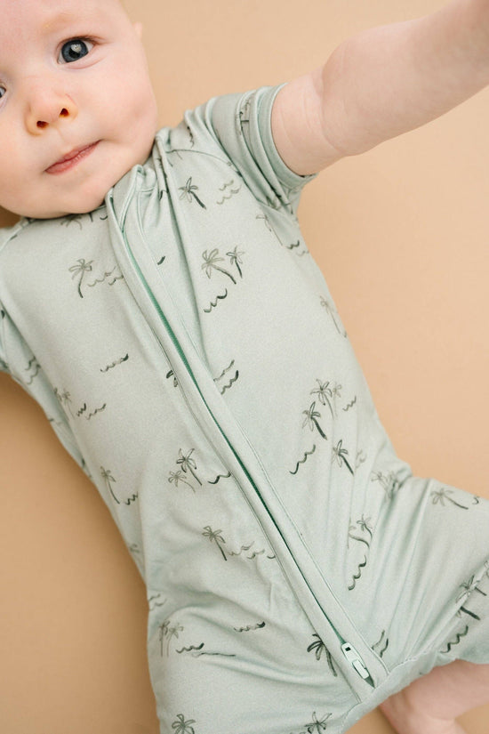 Palm Breeze Bamboo Short Romper