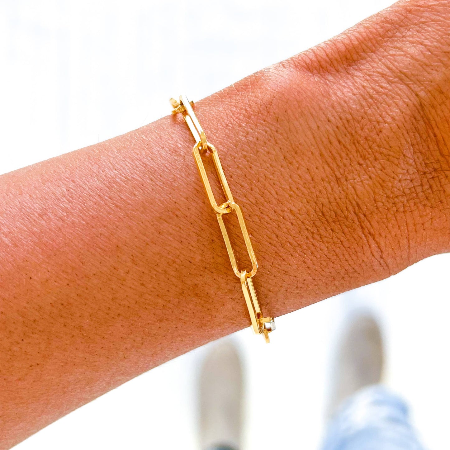 Merry 18K Gold & Enamel Christmas Bracelet: Merry