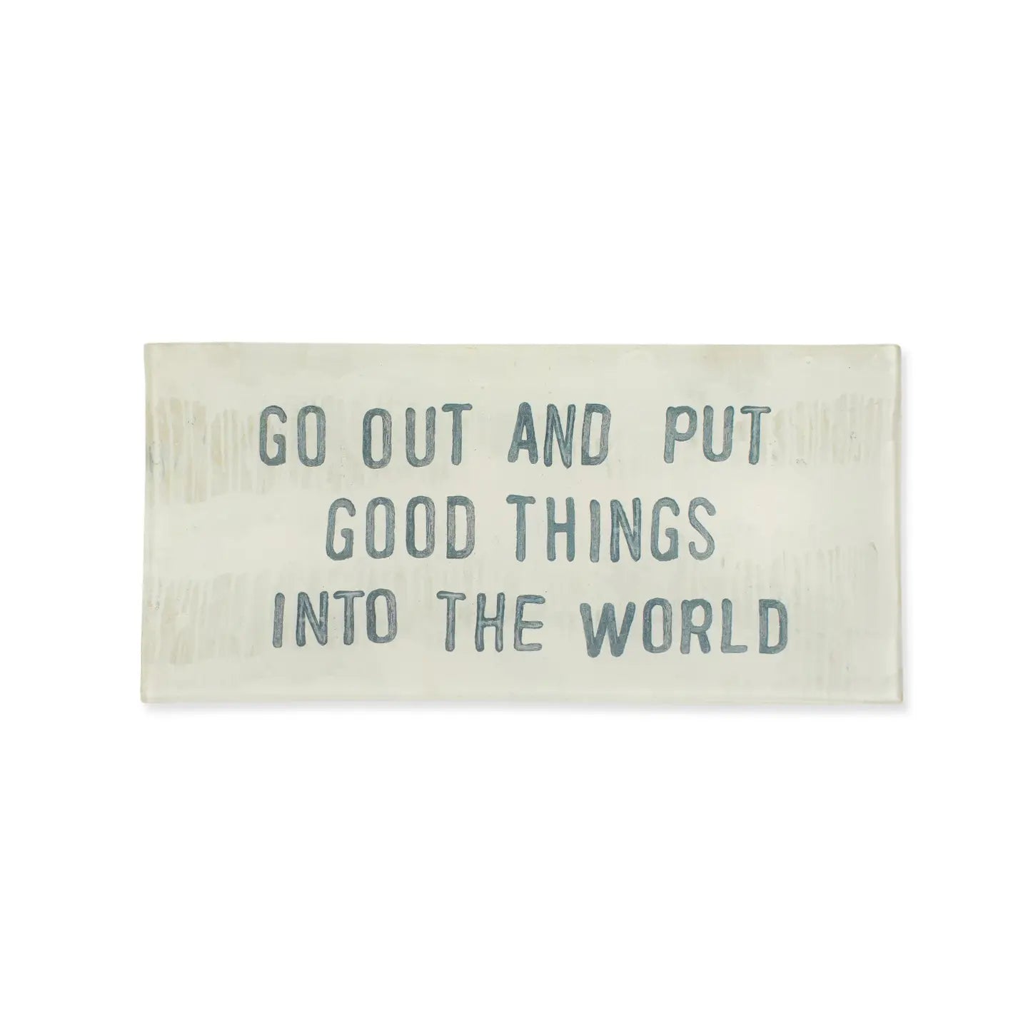 Good Things Small Rectangle Decoupage Plate 8.5" x 4
