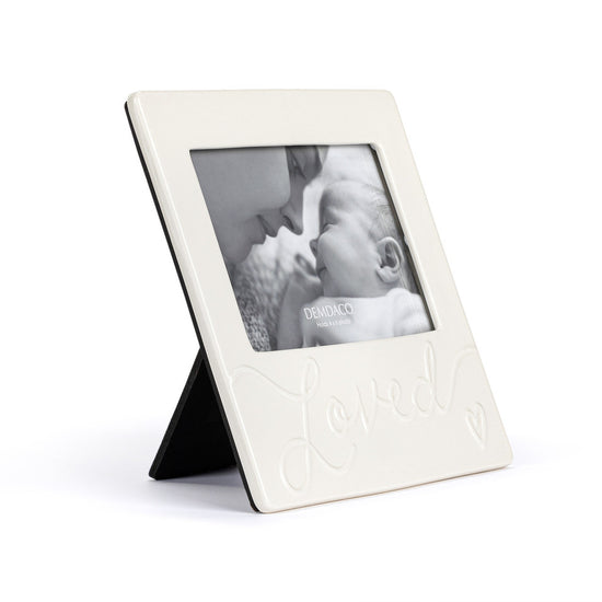 Load image into Gallery viewer, Cream &amp;#39;Loved&amp;#39; Luxe frame 8&amp;quot;x8&amp;quot;
