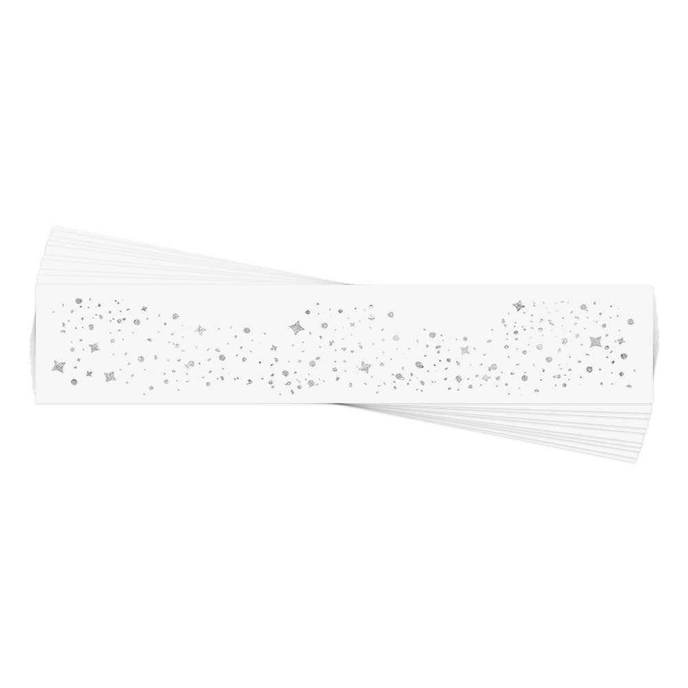 Silver Galactic Face Freckles Temporary Tattoo