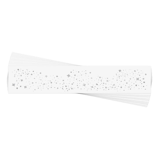 Silver Galactic Face Freckles Temporary Tattoo