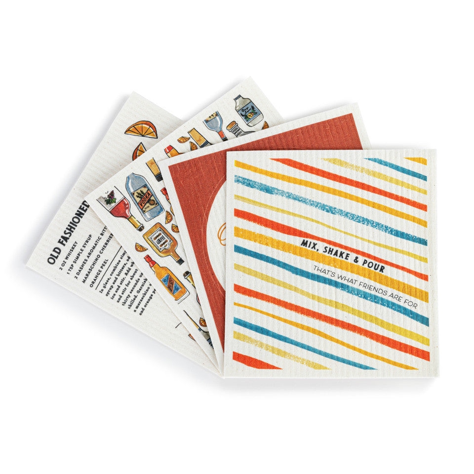 Biodegradable Old Fashioned Themed Dish Cloths
