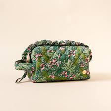 Essentials Quilted Cosmetic Pouch- Jolly Spring