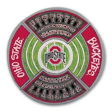 Ohio State Round Stadium Platter