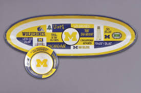 Michigan Melamine Chip & Dip Set