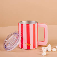 Peppermint Stripes 14oz Insulated Mug