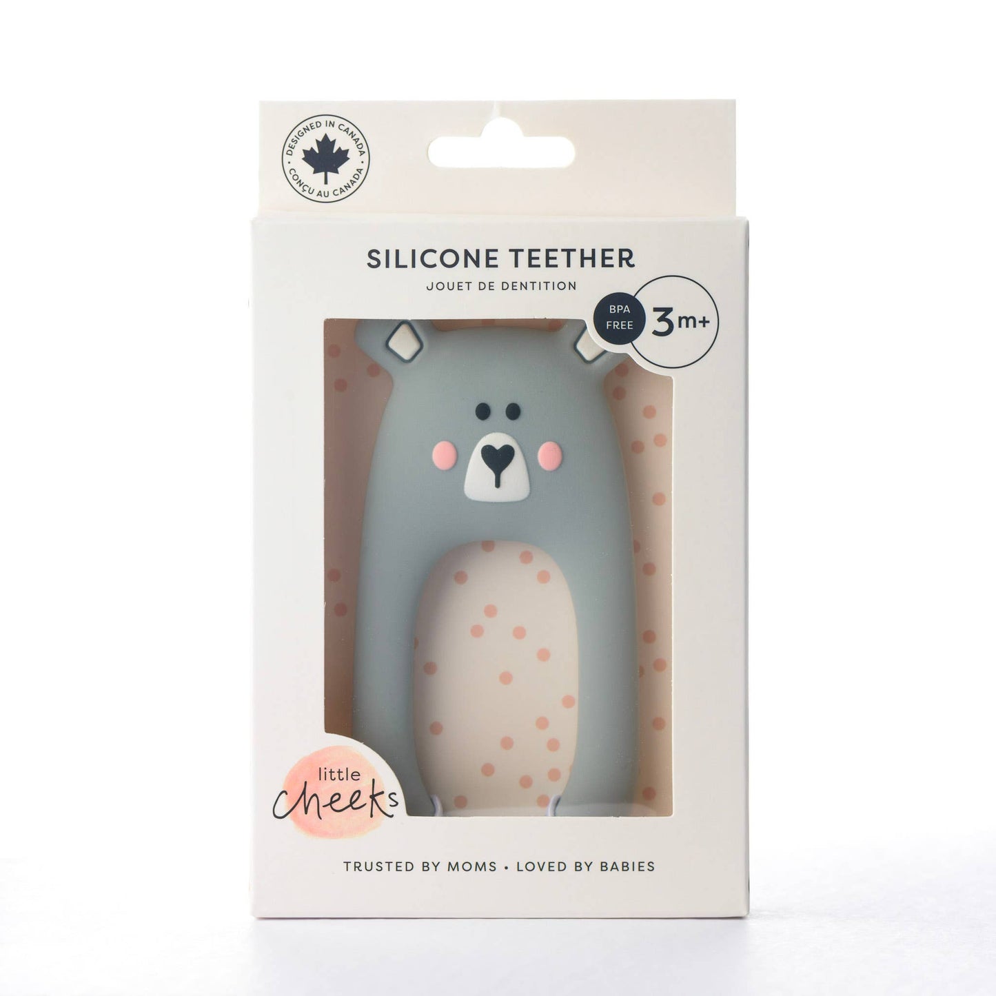 Grey BEAR Teether