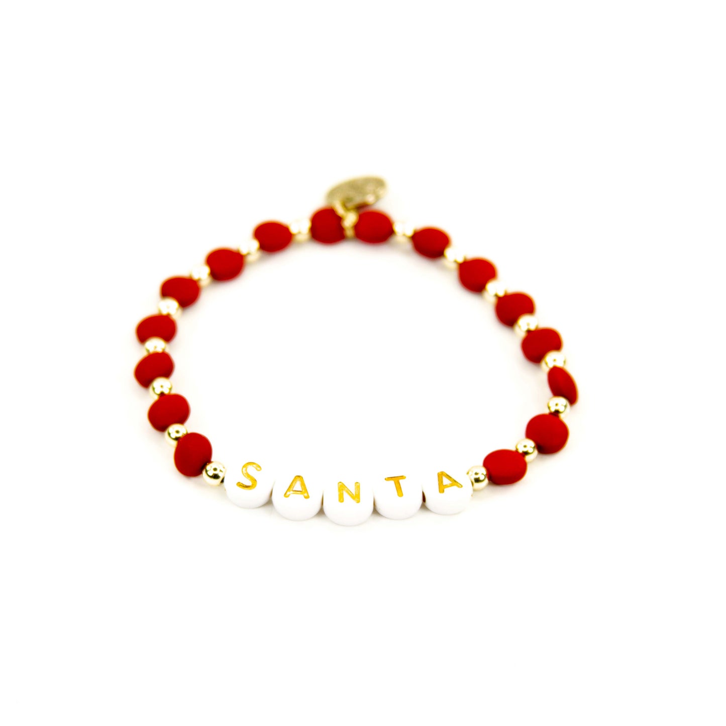 Merry 18K Gold & Enamel Christmas Bracelet: Merry