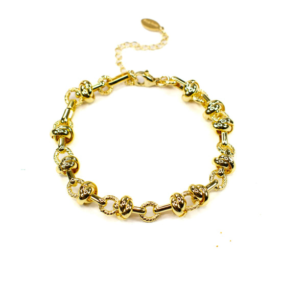Load image into Gallery viewer, 18K Gold &amp;amp; Enamel Christmas Bracelet: Falala
