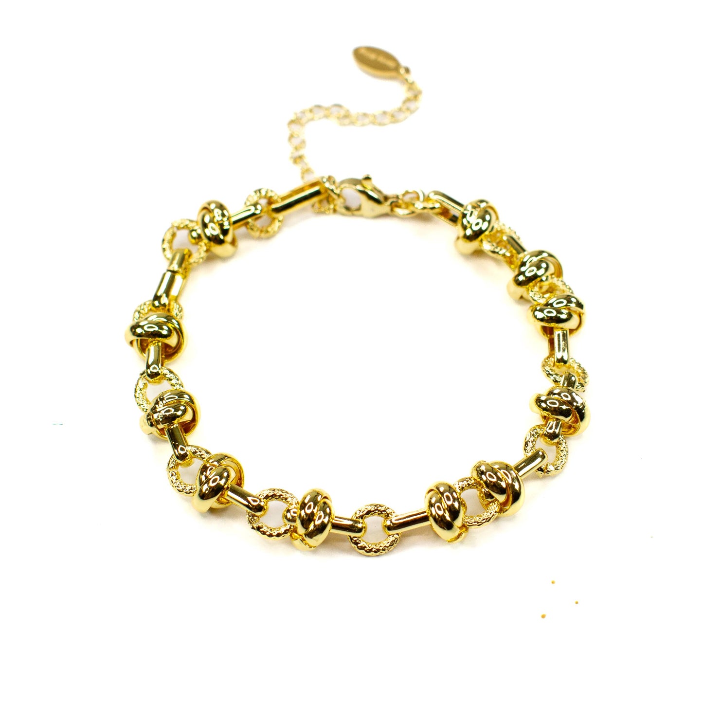 Merry 18K Gold & Enamel Christmas Bracelet: Merry