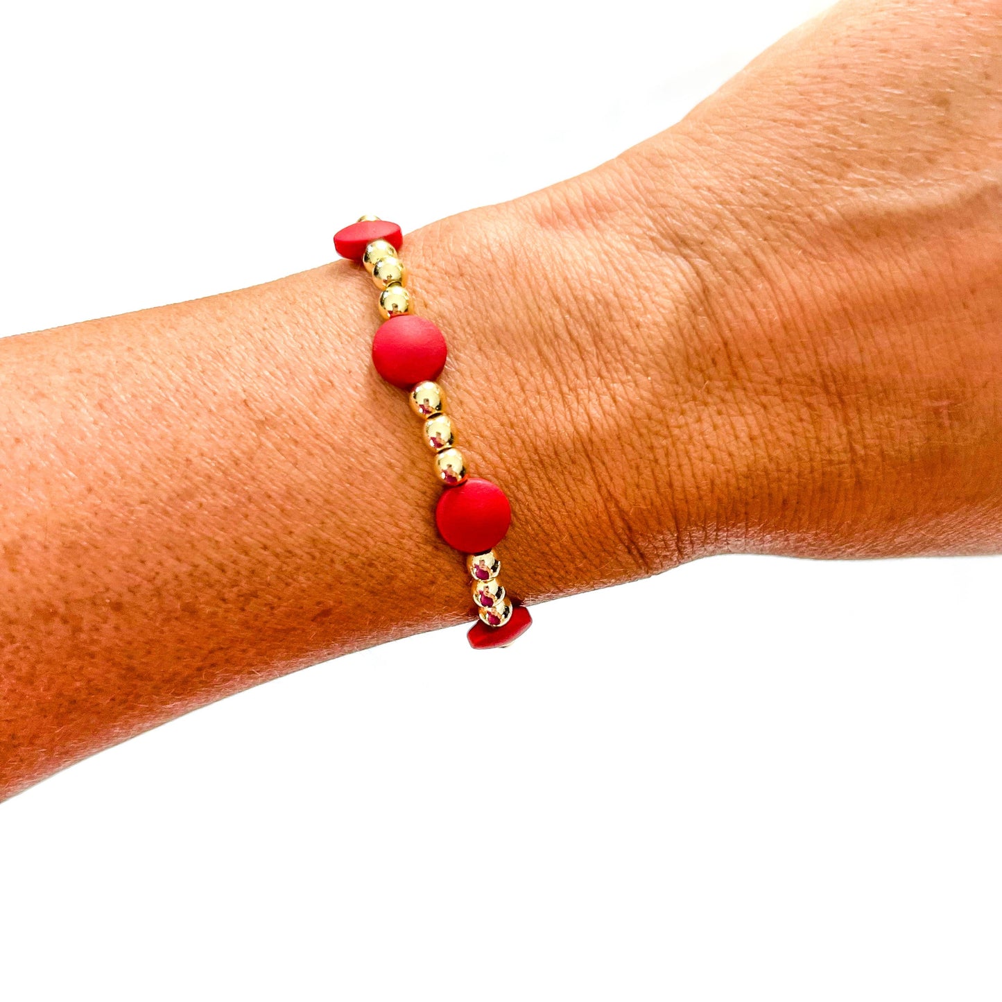 18K Gold & Enamel Christmas Bracelet: Falala