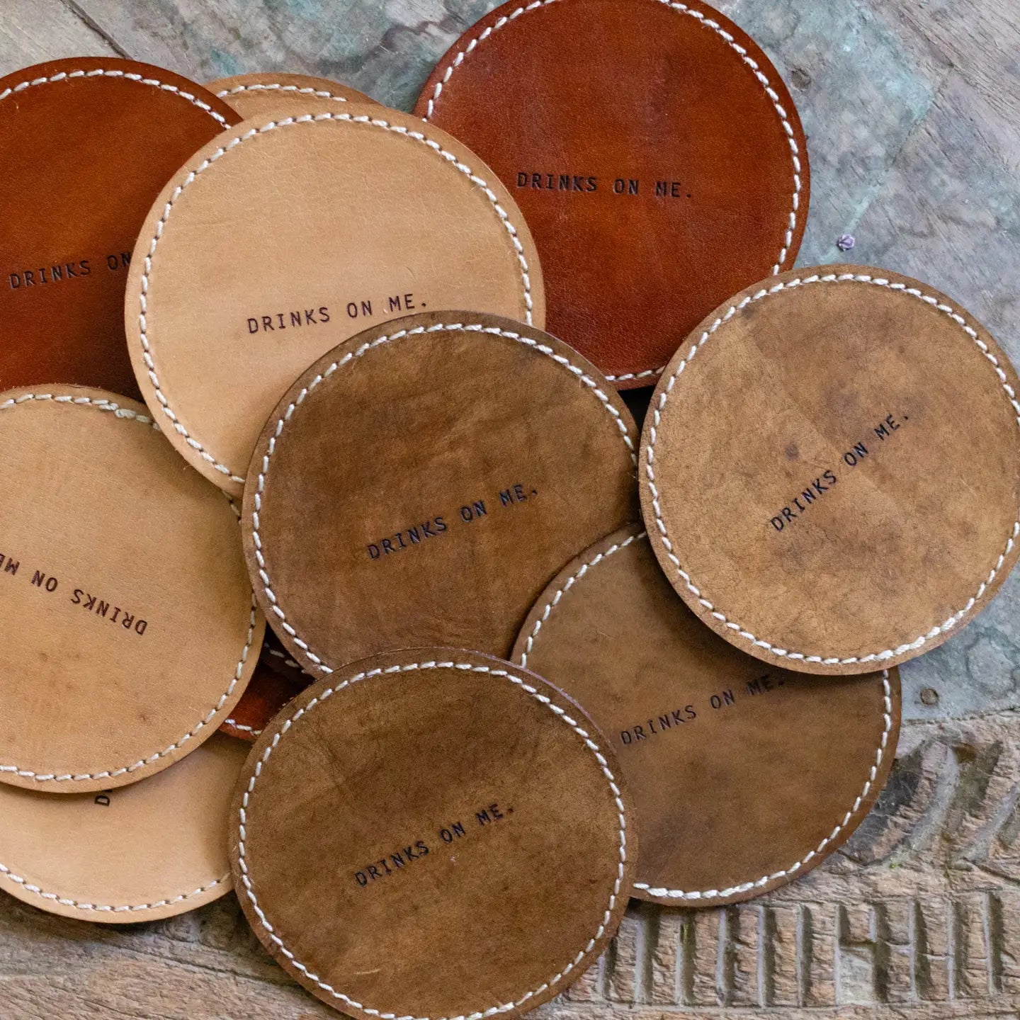 Leather Coasters (Sold Individually)