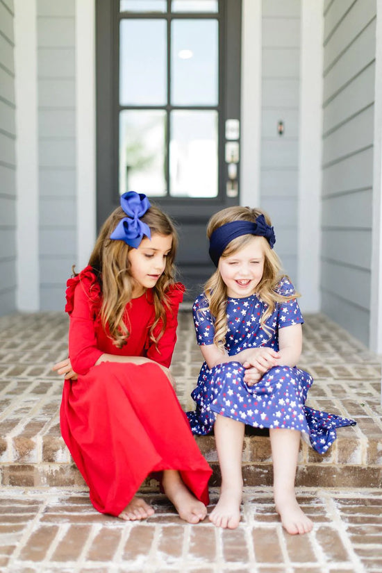 Star Bright Short Sleeve Pocket Twirl Dress