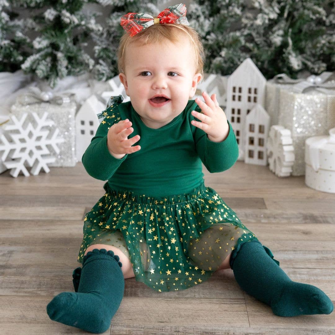 Emerald Shimmer Christmas Long Sleeve Tutu Bodysuit Madison Paul Emerald Shimmer Christmas Long Sleeve Tutu Bodysuit Madison Paul