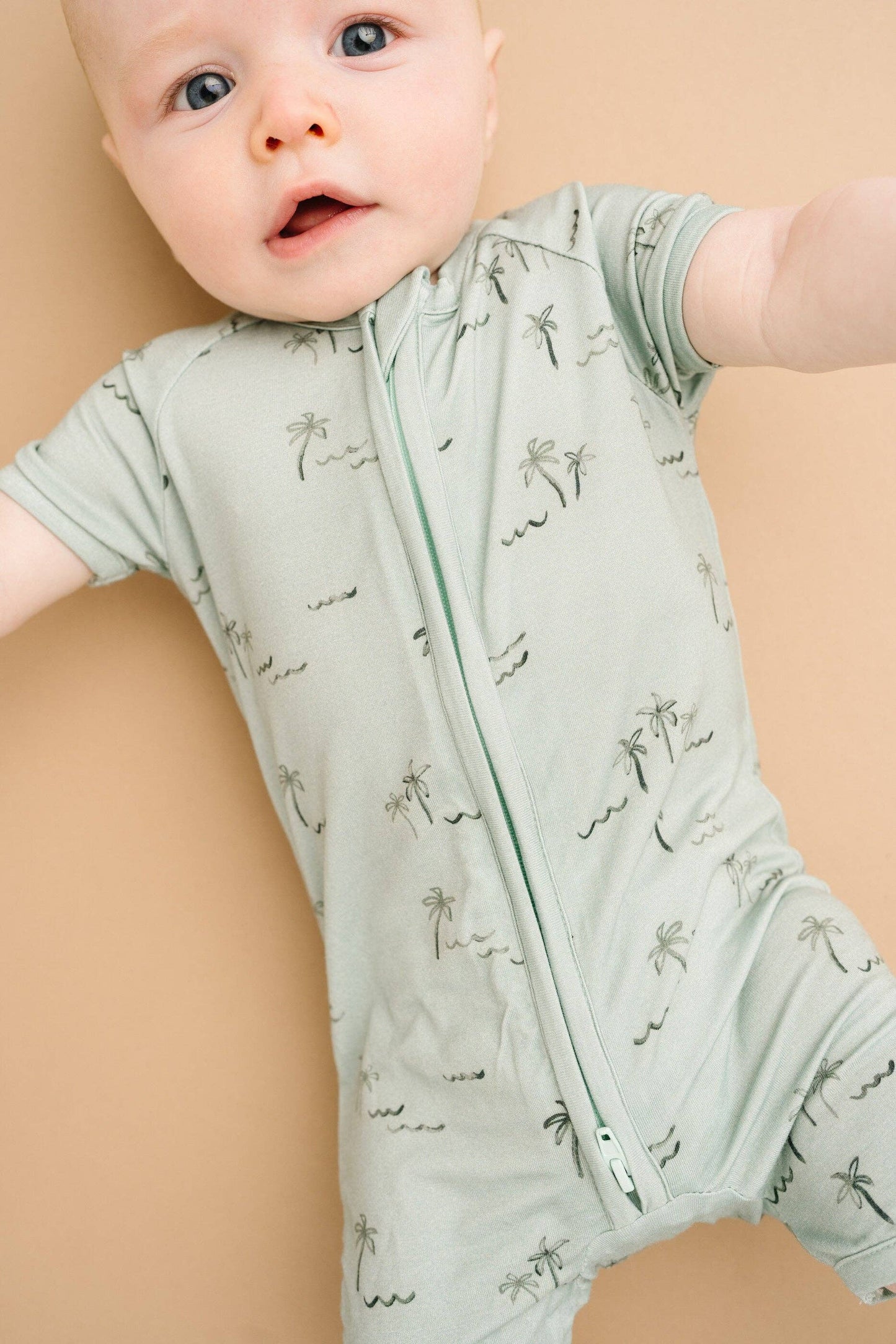 Palm Breeze Bamboo Short Romper