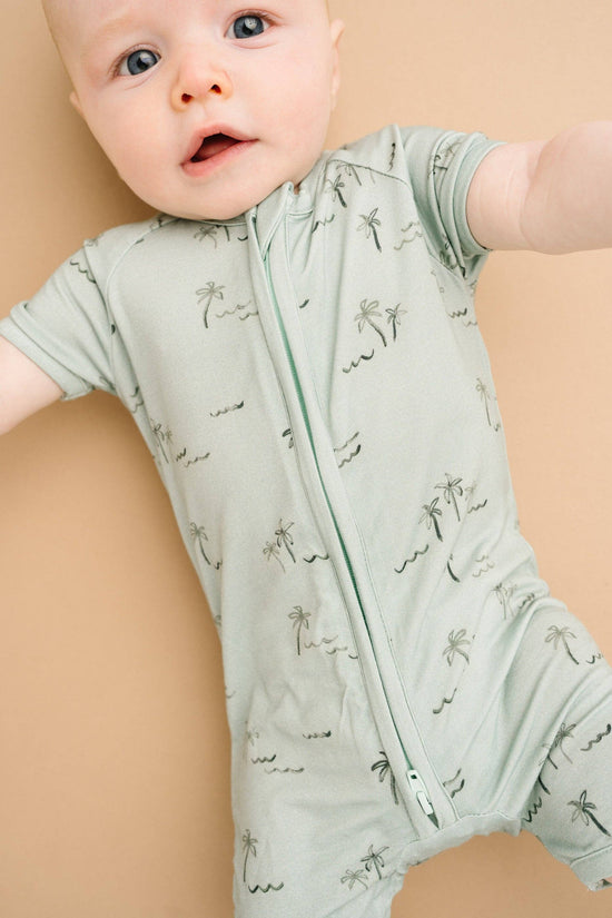 Palm Breeze Bamboo Short Romper
