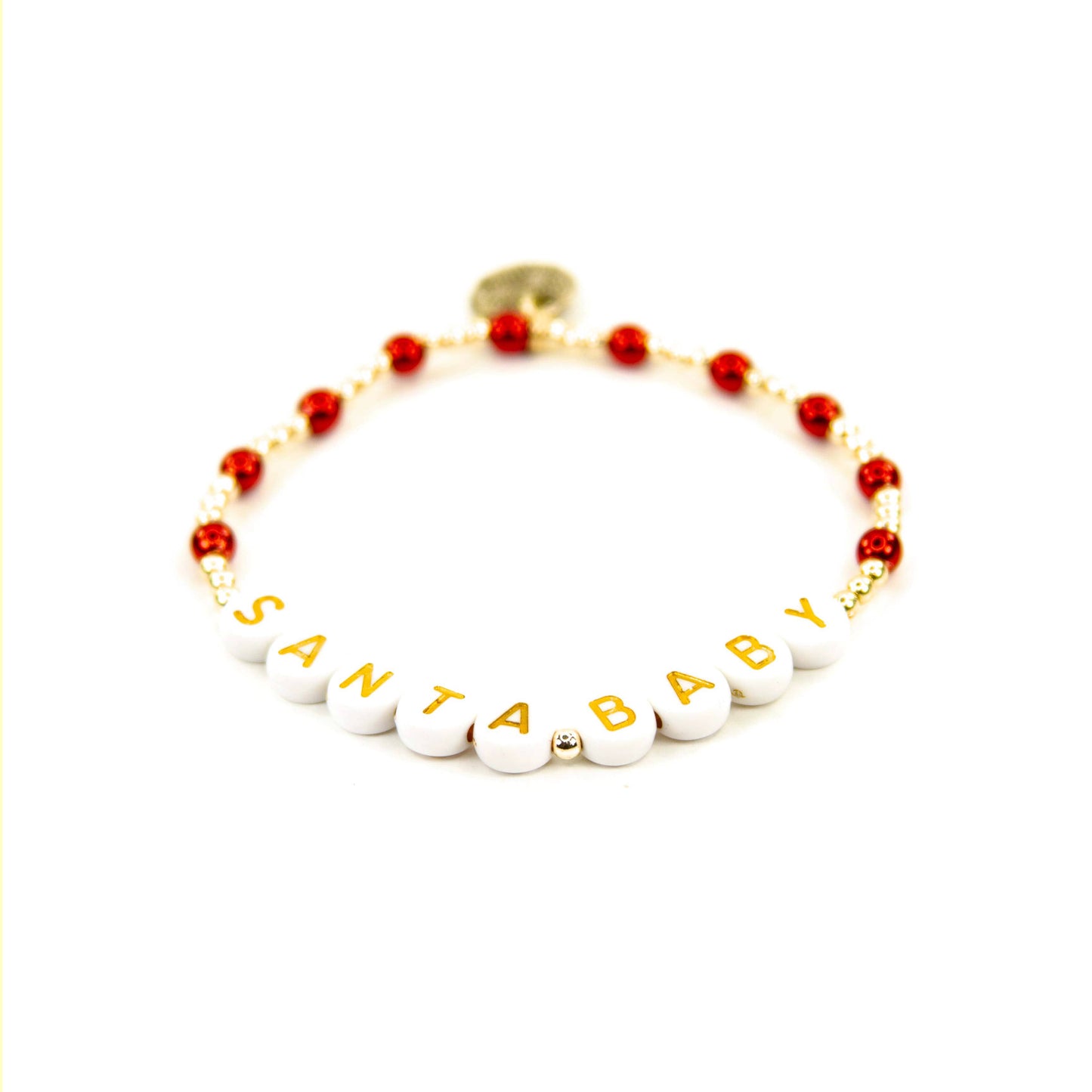 Merry 18K Gold & Enamel Christmas Bracelet: Merry