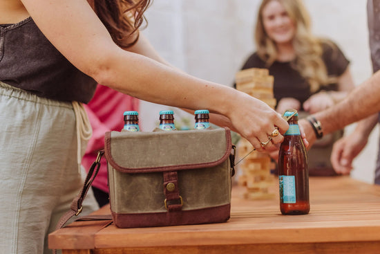 Load image into Gallery viewer, Beer Caddy Cooler Tote with Bottle Opener
