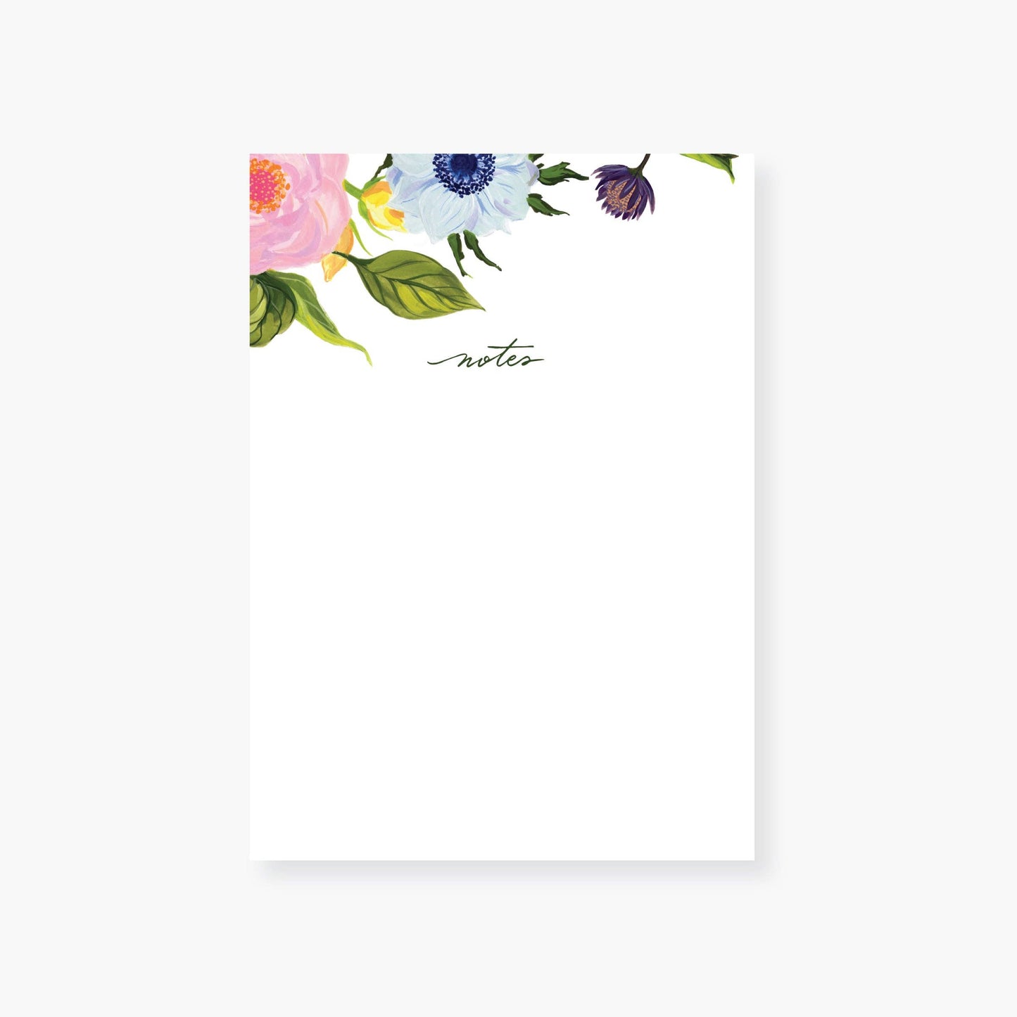 Garden floral chubby note pad