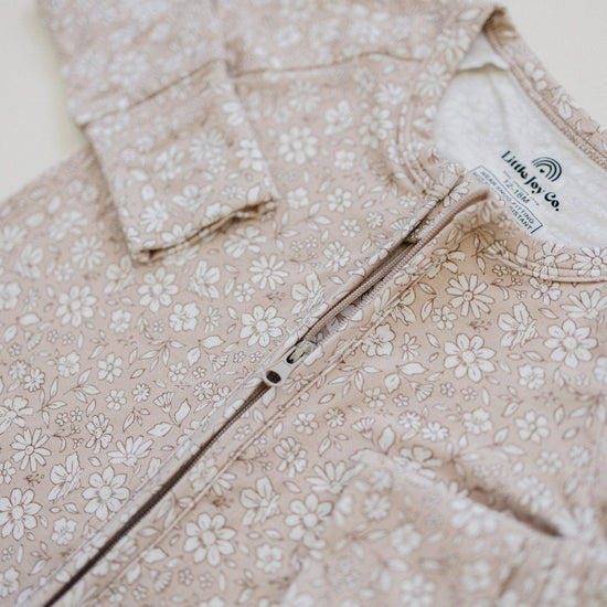 Dainty Ditsy Bamboo Zippy Romper Baby Girl Pajamas Floral