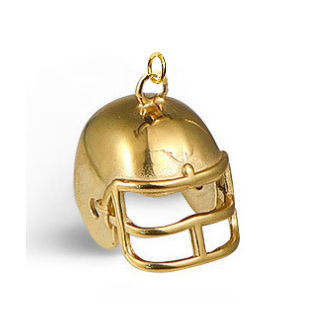 Football Helmet Game Day Sports Charm For Charm Necklace