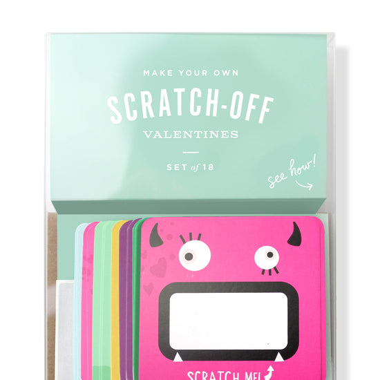 Load image into Gallery viewer, Scratch-off Valentines - Monster
