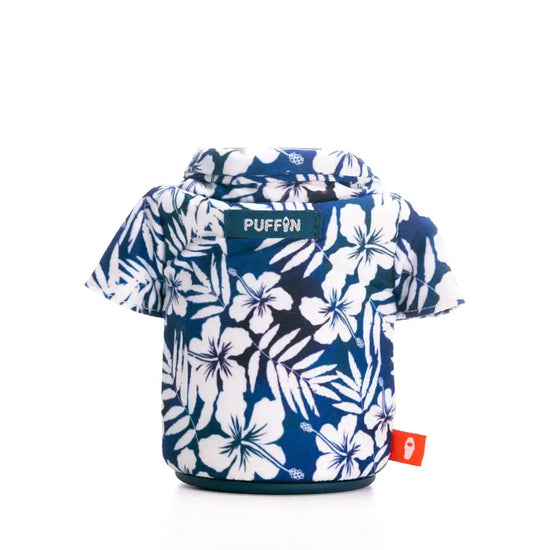Load image into Gallery viewer, The Aloha - 12 oz Insulated Can Sleeve - Sailor Blue Floral
