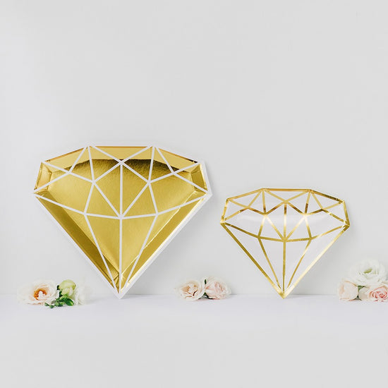 Load image into Gallery viewer, Metallic Gold Diamond Plates
