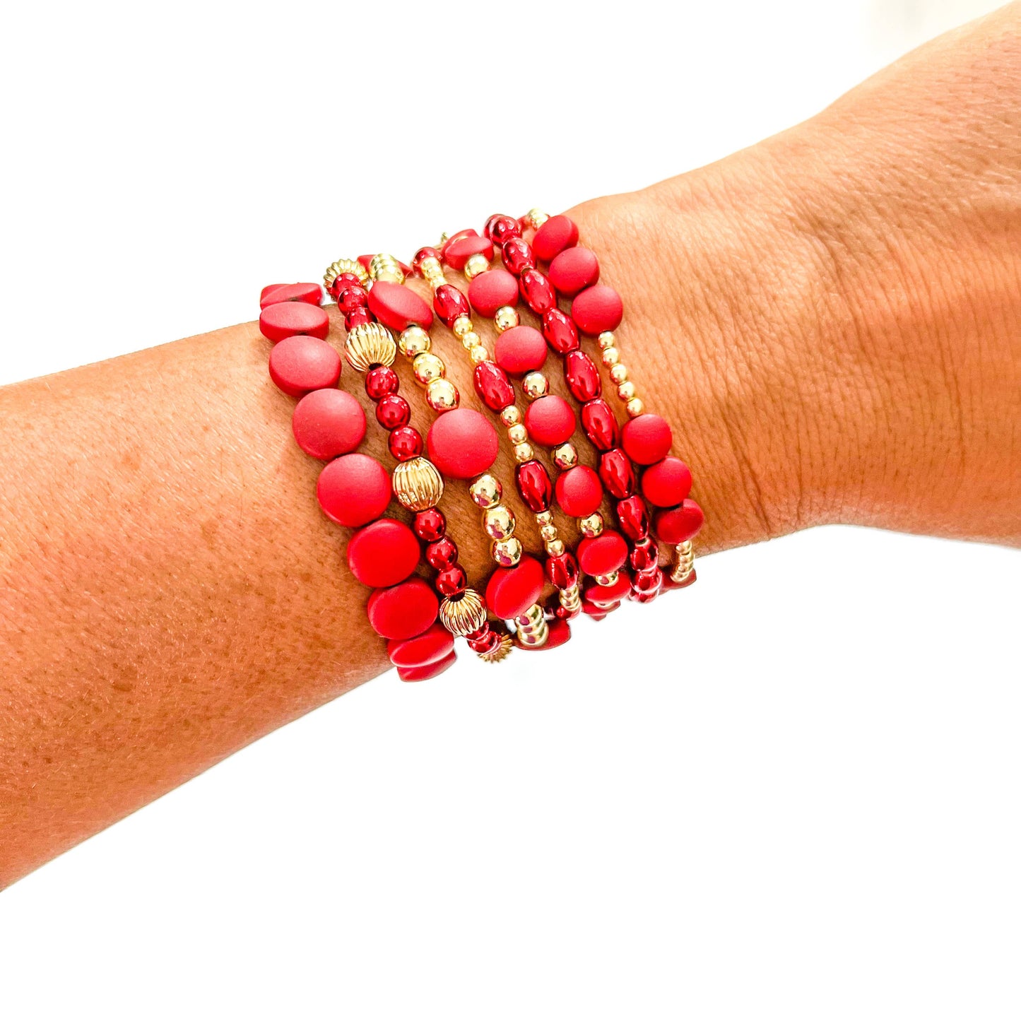 Merry 18K Gold & Enamel Christmas Bracelet: Merry